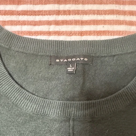 Staccato Dark Green Crewneck Sweater - Picture 3 of 3